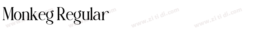 Monkeg Regular字体转换 Monkeg Regular字体转换